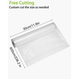 jutyum Professional Foil Rolls 30 x 600 cm / 3 Rolls for All Vacuum Sealer Vacuum Rolls for Food BPA-Free Vacuum Bags Strong & Tear-Resistant Vacuum Film Professional Film Rolls (3 Pieces)