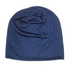 ICSTH - Gorro de Dormir Unisex de algodón Suave para la Calle, Bailarina, Capucha, Reloj, Sombrero, Azul Marino, Talla única