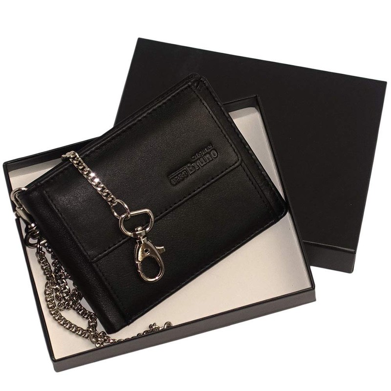 Chain Wallet Small, black, Compact