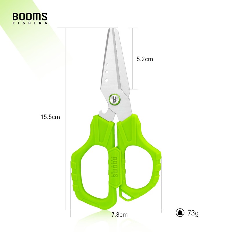 Booms Fishing S04 Portable Scissors PE Line Cutter Fishing