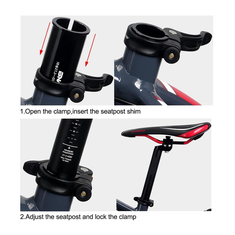 PLATTBK Seat Post Reducing Sleeves 100 mm Adapter Seat Post