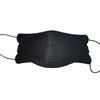 [10P] AirQUEEN nano fiber filter mask, Large, Black, Individually wrapped,