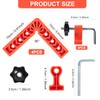YUENGJGI 90 Degree Angle Clamps Positioning Square Set, Rectangular Clamps