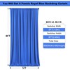 30ft×8ft Wrinkle Free Royal Blue Backdrop Curtains for Parties, 6
