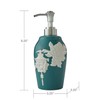 SKL Home Vern Yip Floral Lanterns Soap/Lotion Dispenser, Teal