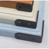 Audiofan L-Shaped Hardware Shelf Brackets Matte Black with Wood Screws