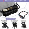 Prokva Double Stroller Organizer Compabitle with BOB Duallie and City