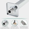 Voolan Flanged Shower Arm, Ceiling Mounted Fixed Shower Pipe, Straight