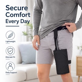 Urinary Drainage Bag Holder for Daily Care – Lightweight Waist Pouch for Catheter Leg Bag Support