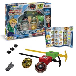 CRAZE BLADE Turox Loborak Evolution, Trottola Blade Battle, Trottola con lanciatore, Trottole da combattimento 6 colori Trottole bambini 35962
