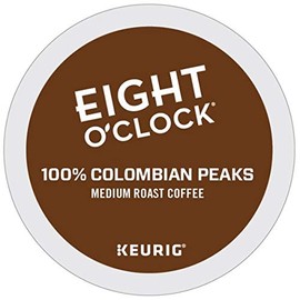 Eight O'Clock Coffee Colombian Peaks, Single-Serve Keurig K-Cup Pods, Medium Roast Coffee, 48 Count