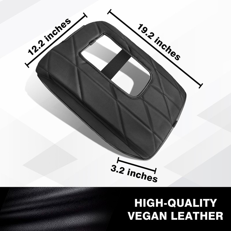 Muslogy Center Console Armrest Cover Compatible with Toyota Tundra 2014-2021