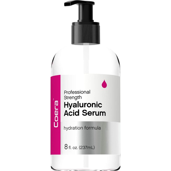 Hyaluronic Acid Serum for Face & Skin | 8 oz | Paraben & SLS Free Moisturizer | Packaging May Vary