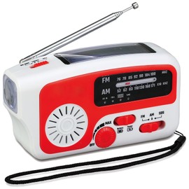 Artec 52208 Hand Crank Solar Radio Light, Disaster Prevention, Outdoor, Emergency, Disaster, Radio, Typhoon, Power Outage
