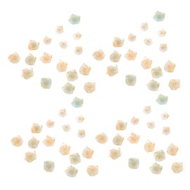 WOONEKY 100pcs Resin Flower Nail Art Stickers for DIY Manicure Gradient Color Fingernail Embellishments for Women