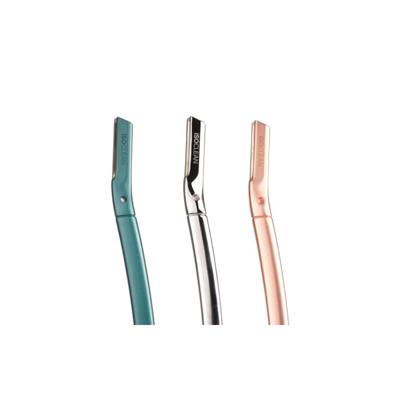 ISOCLEAN Facial Dermablade Razor with 6 Stainless Blades -Professional Hair