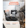 VEVOR Universal Forklift Seat, Tractor Seat with Adjustable Backrest &