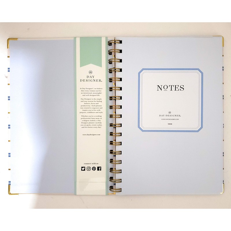 Day Designer Hardcover Spiral 160 page Notes Journal
