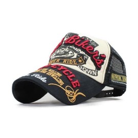 Mesh Cap, Hat, Cap, Men's, Women's, American Casual, Streat Biker's Biker Baseball Cap, Spring/Summer, Popular, Trendy, Outdoor Activities, street biker