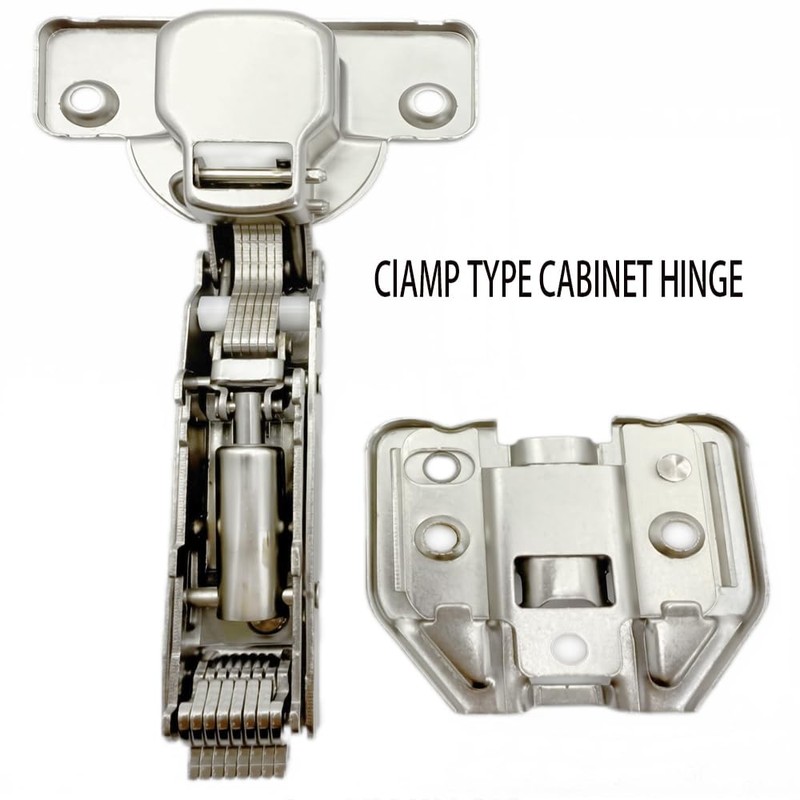 2pcs Fully Covered American Style 105 Degree Frameless Cabinet Hinges,