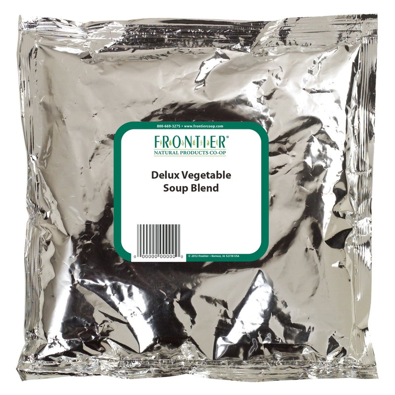 Frontier Deluxe Vegetable Soup, 1-Pound, Mixed Dried Vegetables For Soup,