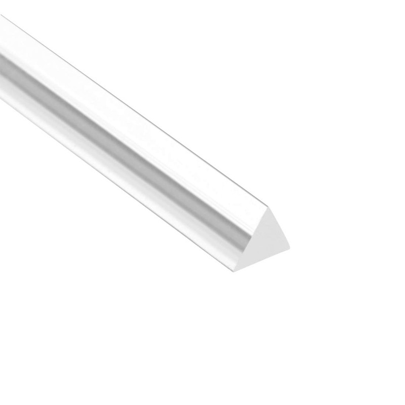 sourcing map 10mmx200mm Transparent Clear Solid Acrylic Triangle Rod PMMA