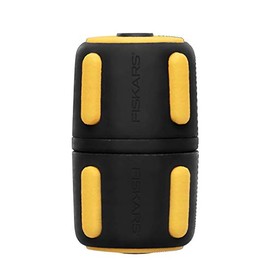 Fiskars Hose repairer, diameter 9 mm (3/8 inch), with SoftGrip contact points and colour coding system, universal size, 20 g, black/yellow, 1027063