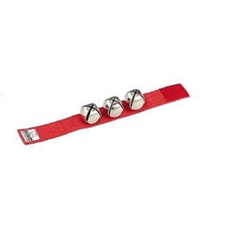 Meinl NINO961R 3 Wrist Bells with 9 inch Strap - Red