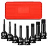 Upenjok 8-Pieces 1/2" Drive Impact XZN Triple Square Bit Socket