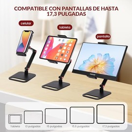 Rabbitstorm Soporte de Aluminio para Tableta, Soporte Ajustable de 360°