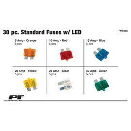 Performance Tool W5378 Standard Fuse Assortment, 30-Piece