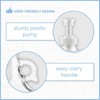 Half Gallon Glass Pump Dispenser Bottle, Large Jug with Pump