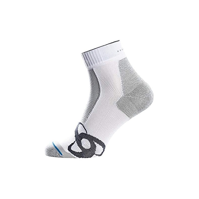 ODLO Unisex's Quarter LIGHT Socks, White, Size 42-44