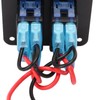 2 Gang Rocker Switch Panel Waterproof ON OFF Blue Backlit