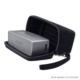 Eco-Fused Bose Soundlink Mini 1 and 2用ケース 保護および携帯向けデザイン スピーカー用内部バブルパッドおよび電源アダプター格納用メッシュポケットドック付き Case for Bose Soundlink Mini 1 and 2 ブラック D0038-CAS-BLA