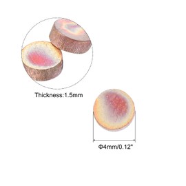 MECCANIXITY 24 Pcs Copper Stamping Blank, 4mm/0.2" Round Metal Blank Stamping Name Tags Flat Round Sheet No Hole for Laser Engraving Dog Tags Keychain Jewelry Making