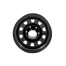 Rough Country Black Steel 17x9 | 5x5 | 3.30 Bore | -12-RC51-7873 Wheel with Painted (17 x 9. inches /5 x 5 inches, -12 mm Offset)
