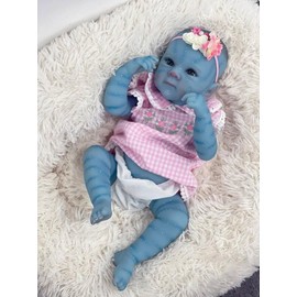 RXDOLL Realistic Reborn Baby Dolls Silicone Full Body Girls 18 Inch Real Life Avatar Baby Dolls That Look Real Full Silicone Vinyl Babies Doll Lifelike Avatar Babies Girl