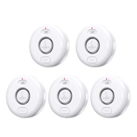 5 Pack Water Leak Alarm Detectors - 120dB Loud Alert Sensors