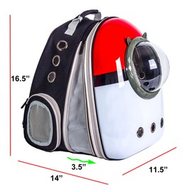 Front Expandable Cat Backpack Carrier, Large Cat Backpack Fits Up to 20 lbs, Backpack for Cats Kitten Small Puppy, Airline Approved Cat Bubble Backpack, Space Capsule Astronaut Backpack Carrier