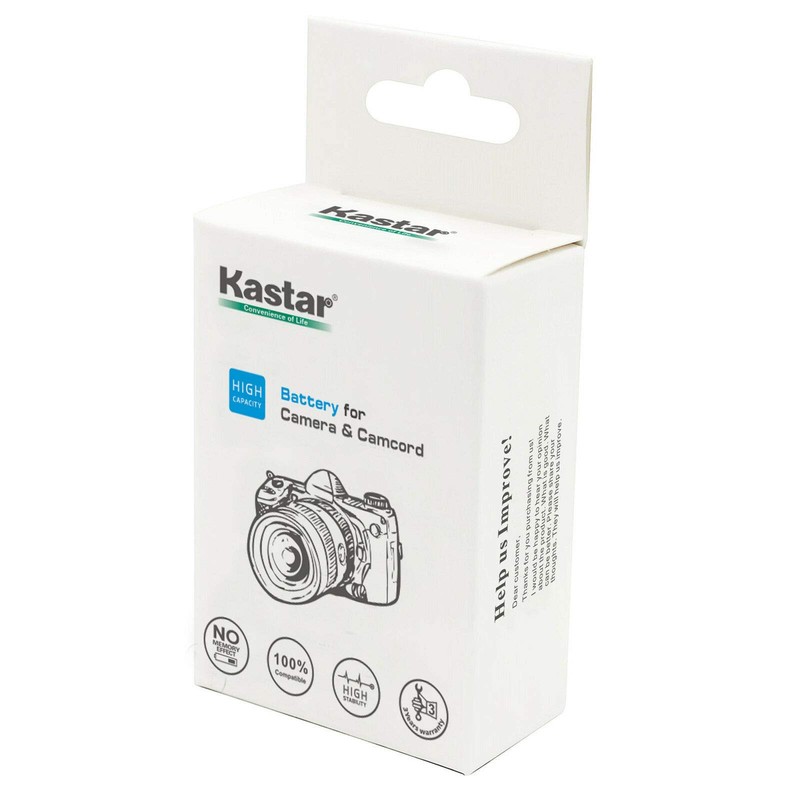 Kastar 2-Pack Battery and AC Charger with Car Adapter Compatible
