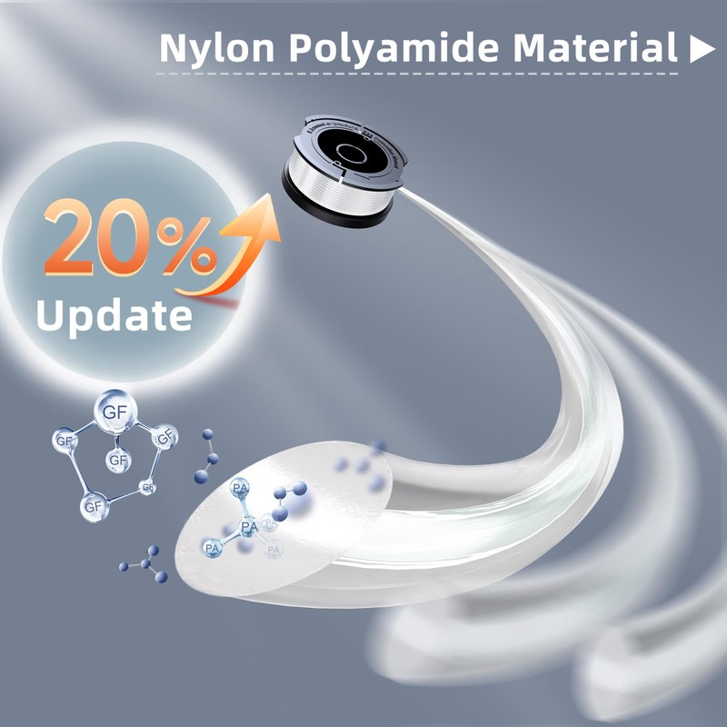 POSUGEAR 10 PCS Weed Wacker String, Trimmer Line Compatible with