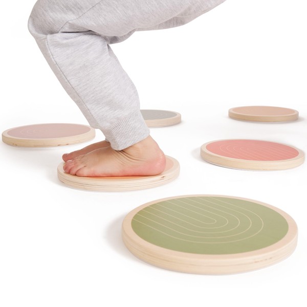 Fun Wooden Stepping Stones for Kids - Perfect Toddler Indoor