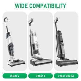 Klypticfit Roller Brush Replacement Kit Compatible with Tineco iFloor 2, iFloor 3,Floor One S3 Cordless Wet Dry Vacuum Cleaner,2 Pack Brush Roll Replacement Accessories