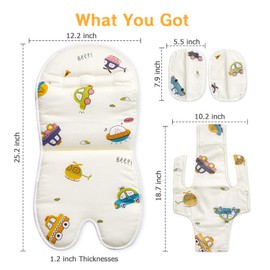 Toddler Swing Cushion - FEISIKE Baby Swing Outdoor Seat Insert Pad Compatible with Outside Infant Swings for Toddlers Age 1-3, Detachable and Washable(Swing Not Included)