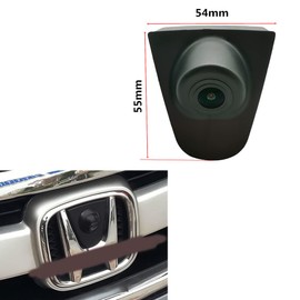 aSATAH HD CCD Car Front View Camera & Parking Night Vision Positive Waterproof Logo Camera for Honda (for Honda CRV)