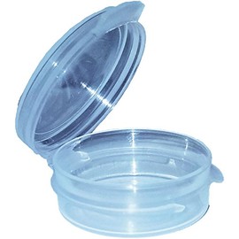 1/9 (.11) Oz Clear Lacon Travel Sample Pot Containers for Perfume, Foundation, Makeup, Soap, Jewelry, Beads, Hardware, Paint, Crafts, Small Storage & More - Made in The USA (100 containers)