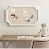Hogan Framed Scalloped Decorative Wall Pinboard; White; 18 x 30;