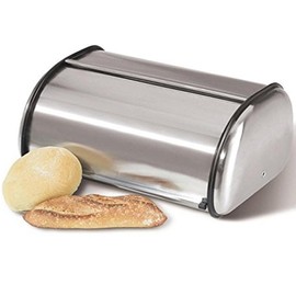 HOME IT Stainless Steel Bread Box for kitchen, bread bin, bread storage Bread holder 16.5x10x8
