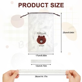 AMFUN 300 Stück Frischhaltebeutel, Frischhaltefolie mit Gummizug, Wiederverwendbar Frischhaltefolie, Elastisch Abdeckhauben, Elastische Versiegelungsbeutel für Die Aufbewahrung von Lebensmitteln